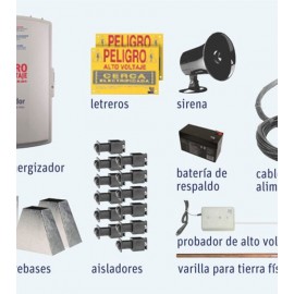 KIT COMPLETO DE CERCA ELECTRIFICADA PARA 20 MTS