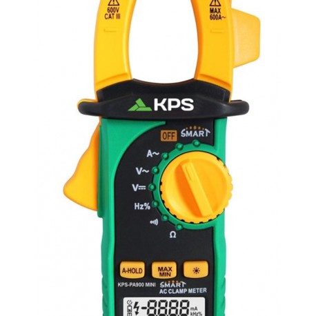 MINI PINZA SMART 600A CORRIENTE AC, VOLT AC/DC, TRMS, NCV, CORRIENTE DE ARRANQUE