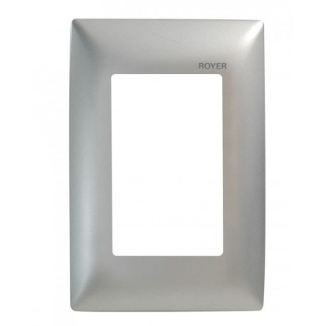 PLACA TIPO NEMA PLATA | ROYER 100