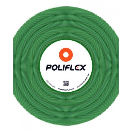 Polilfex verde de 1/2″ con guía plástica rollo con 100 m