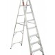ESCALERA TIJERA DE ALUMINIO 6 PELDAÑOS  MAS  TAPA RANURADA