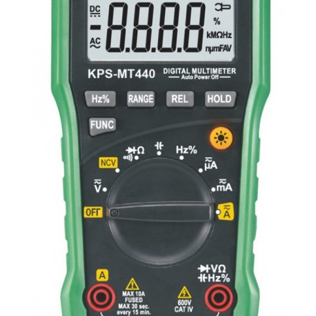 MULÍMETRO BÁSICO 600V VOLT AC/DC, CORRIENTE AC/DC, CATIV 660V, NCV