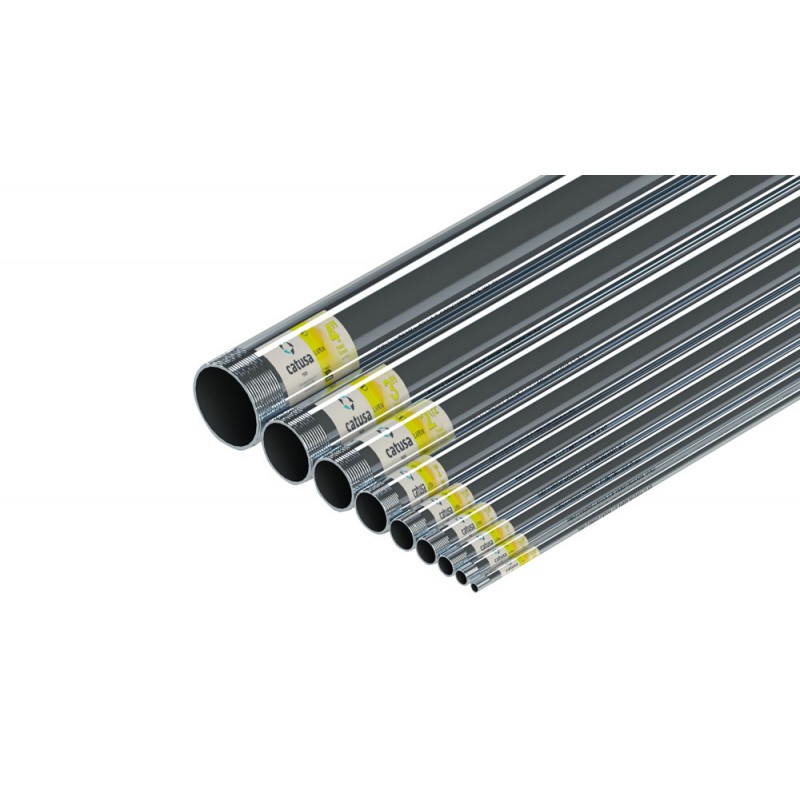 Tubo De Reparación Para Escape De 38mm (1.5") - Acero Inoxidable, 0.5 Metros, Perforado