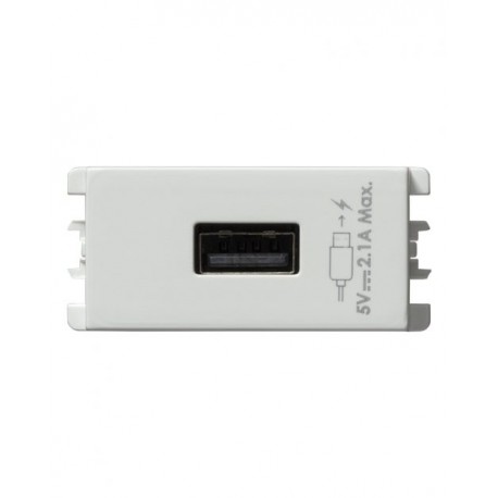 CARGADOR USB 1 MOD BLANCO S26 | Simon 26 | CODIGO 2601097-030