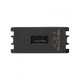 CARGADOR USB 1 MOD GRAFITO S26 | Simon 26 | CODIGO 2601097-038