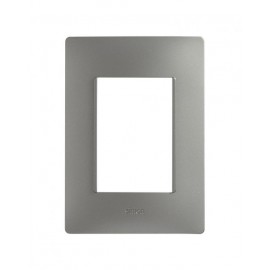 PLACA 3MODULOS S/CHASIS  – ACERO S26 | Simon 26 | CODIGO 2600613-110