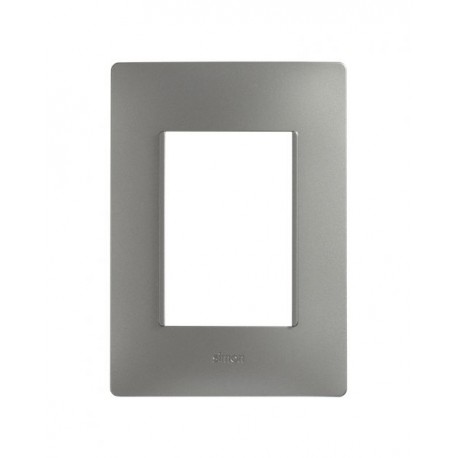 PLACA 3MODULOS S/CHASIS  – ACERO S26 | Simon 26 | CODIGO 2600613-110