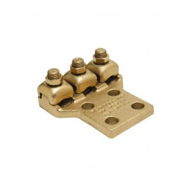 Zapata Terminal 3 Cables Mismo Cal. Super. Plana Cal. Con. 3/0 A 4/0 Burndy