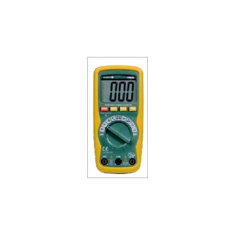 MULTIMETRO DIGITAL CAT III 600 V, VOLTAJE 600V DC/AC, CORRIENTE 10 A DC/AC, NO DETECTA FRECUENCIA,