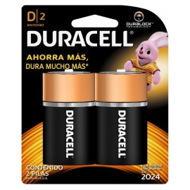 PILA ALCALINA  TAMAÑO “D” BLISTER CON 2 PZAS MCA DURACEL
