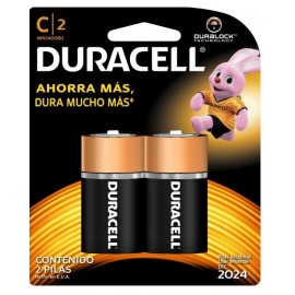 PILA ALCALINA TAMAÑO “C” BLISTER CON 2 PZAS MCA DURACEL