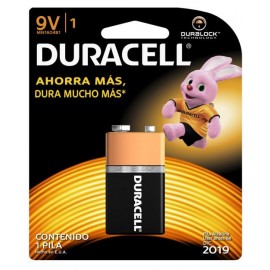PILA ALCALINA TIPO CUADRADA 9V, DURACELL