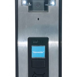 TELECAMARA A COLOR DE UN BOTON EN ACERO INOXIDABLE DISEÑO BOT INTEC