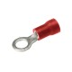 Zapata Terminal Anillo Ais. De Vinilo Rojo Tor. 1/4 Cal. 22-16 Awg Burndy