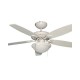 VENTILADOR DECORATIVO 52″ C/LUZ 2X60W E26 5 ASPAS REVERSIBLE SATINADO 3 VEL. 110/127V | MASTERFAN