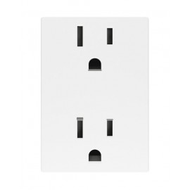 CONTACTO DUPLEX 3 MODULOS BLANCO CON PROTECCIÓN INFANTIL UNNO