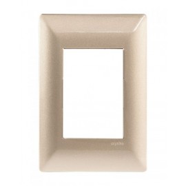 PLACA  3 VENTANAS METALIZADO CHAMPAGNE | ALPHA | ESTEVEZ