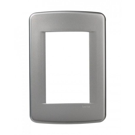 PLACA BETA 3 VENTANAS METALIZ ALUMINIO | BETA | ESTEVEZ