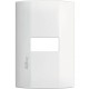 Placa de 1 modulo. Blanco