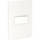 Interruptor sencillo con placa 10A 127 Vca. Blanco
