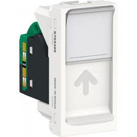 Módulo de transmisión de datos RJ45 Cat. 5e. Blanco