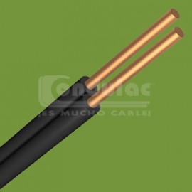 CABLE DUPLEX TIPO POT Y/O SPT DE 2 CONDUCTORES CAL. 18 AWG, CAFE CONDULAC