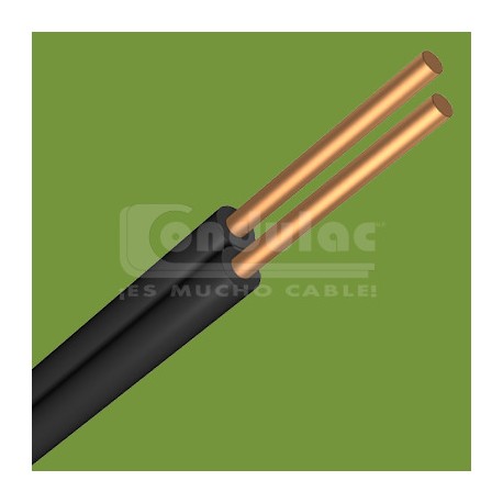 CABLE DUPLEX TIPO POT Y/O SPT DE 2 CONDUCTORES CAL. 18 AWG, CAFE CONDULAC
