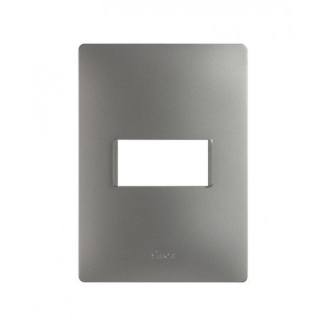PLACA 1MODULO S/CHASIS  – ACERO S26 | Simon 26 | CODIGO 2600611-110