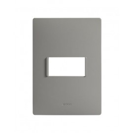 PLACA 1MODULO S/CHASIS  – GRIS PLOMO S26 | Simon 26 | CODIGO 2600611-035