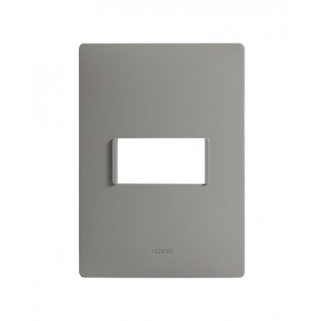 PLACA 1MODULO S/CHASIS  – GRIS PLOMO S26 | Simon 26 | CODIGO 2600611-035