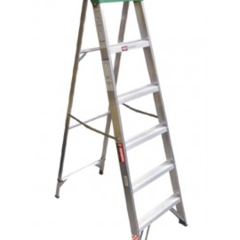 ESCALERA TIJERA ALUMINIO 3 PELDAÑOS  MAS  BASE  ALTURA 1.22M
