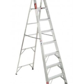 ESCALERA TIJERA DE ALUMINIO 4 PELDAÑOS  MAS  TAPA RANURADA