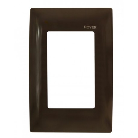 PLACA 3 MÓDULOS CHOCOLATE | ROYER 100