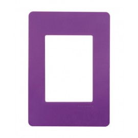 PLACA 3 MODULOS LILA CHASIS BLANCO UNNO