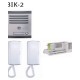 KIT DE INTERFON FRENTE DE EMPOTRAR 2 TEL INTEC
