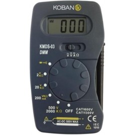 KMDS 03 MULTIMETRODE BOLSILLO RESOLUCION 2.00 CUENTAS CATI600V CATII300V   TEMPER