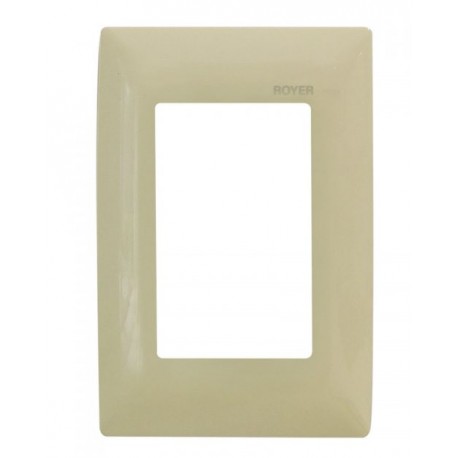 PLACA 3 MÓDULOS MARFIL | ROYER 100