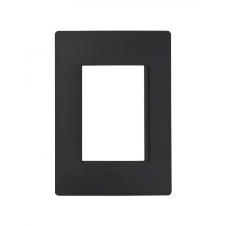 PLACA 3MODULOS S/CHASIS  – NEGRO AZABACHE S26 | Simon 26 | CODIGO 2600613-071