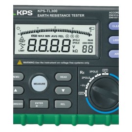 MEDIDOR DE TIERRA DIGITAL 2/3 POLOS, 0-200V, 0-4K OHMS