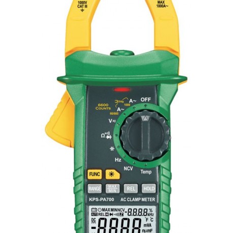 PINZA 1000A CORRIENTE AC, VOLT AC/DC, TRMS, TEMPERATURA