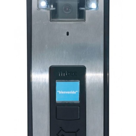TELECAMARA A COLOR DE UN BOTON EN ACERO INOXIDABLE DISEÑO BOT INTEC