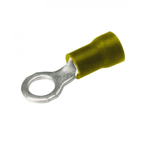 Zapata Terminal Anillo Ais. De Vinilo Amar. Tor. 1/4 Cal. 12-10 Awg Burndy