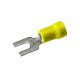 Zapata Terminal Espada Ais. De Vinilo Amarillo Tor. 5/32 Cal. 12-10 Awg Burndy