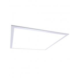 A Luminario tipo Panel de 36W con flujo luminoso de 4000lm, CCT 6500K, 120-277V~, Dimensiones 60×60 cm
