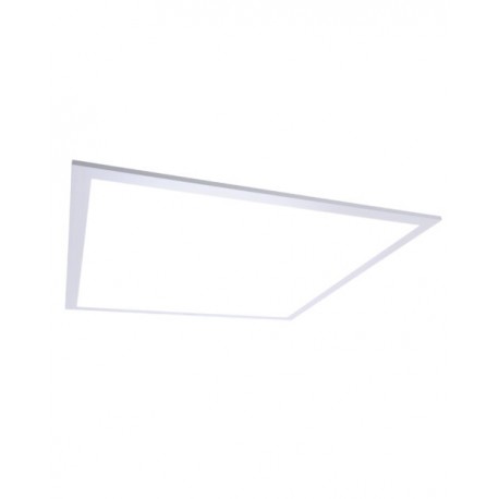 A Luminario tipo Panel de 36W con flujo luminoso de 4000lm, CCT 6500K, 120-277V~, Dimensiones 60×60 cm