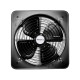 EXTRACTOR DE AIRE AXIAL INDUSTRIAL DE 24″ PINTURA ELECTROESTATICA NEGRO MATE LAMINA DE ACERO | MASTERFAN