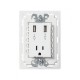 T CTE 2P MAS T C/2 CARGADORES USB C/CHASIS BLANCO S26 | Simon 26 | CODIGO 2600454-030
