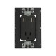 TOMA CORRIENTE 2P + T CON DOS CARGADORES USB SIN PLACA COLOR GRAFITO SIMON | Simon 25 | CODIGO 25454-38