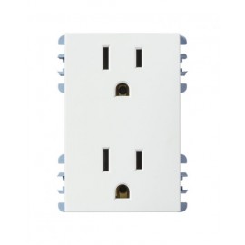 TOMA CORRIENTE DUPLEX 2P MAS T BLANCO S26 | Simon 26 | CODIGO 2600424-030