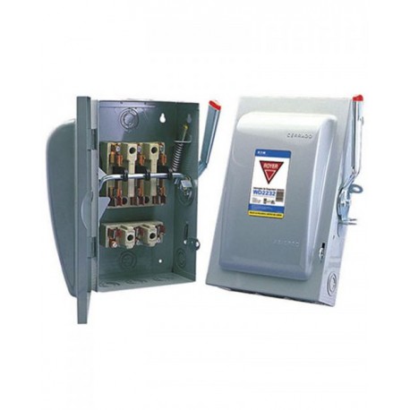 INTERRUPTOR DE SEGURIDAD PARA FUSIBLES DE 3 P. 60 A. 250VCA NEMA 1 | ROYER